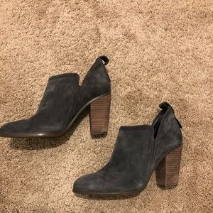 Vince Camuto gray booties